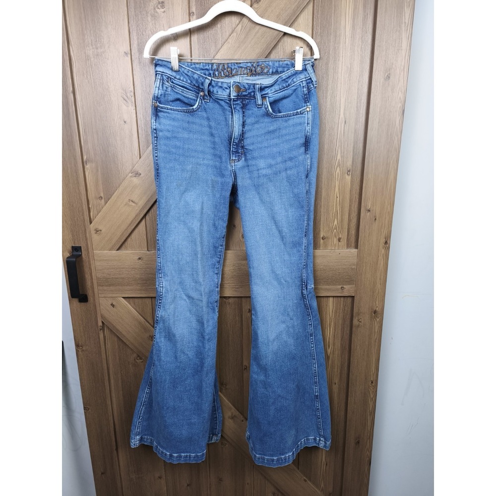 Wrangler Jeans Womens 30x34 Retro Trumpet High Rise Flare Bell Bottoms - Picture 2 of 7